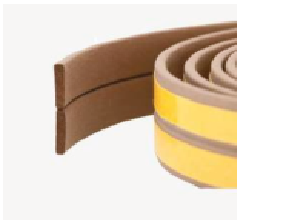 EPDM Weatherstrips for door with Brown Color and Yellow Paper Cover3.png